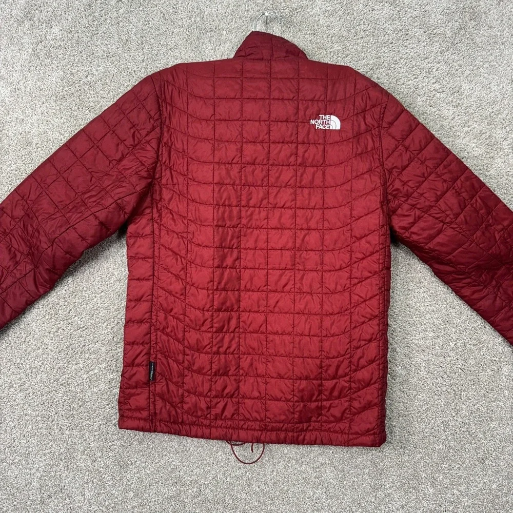 The North‎ Face ThermoBall Eco Jacket Mens Small Red Quilted Puffer Full Zip